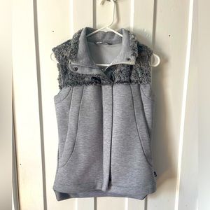 North Face fuzzy women’s vest Size XS